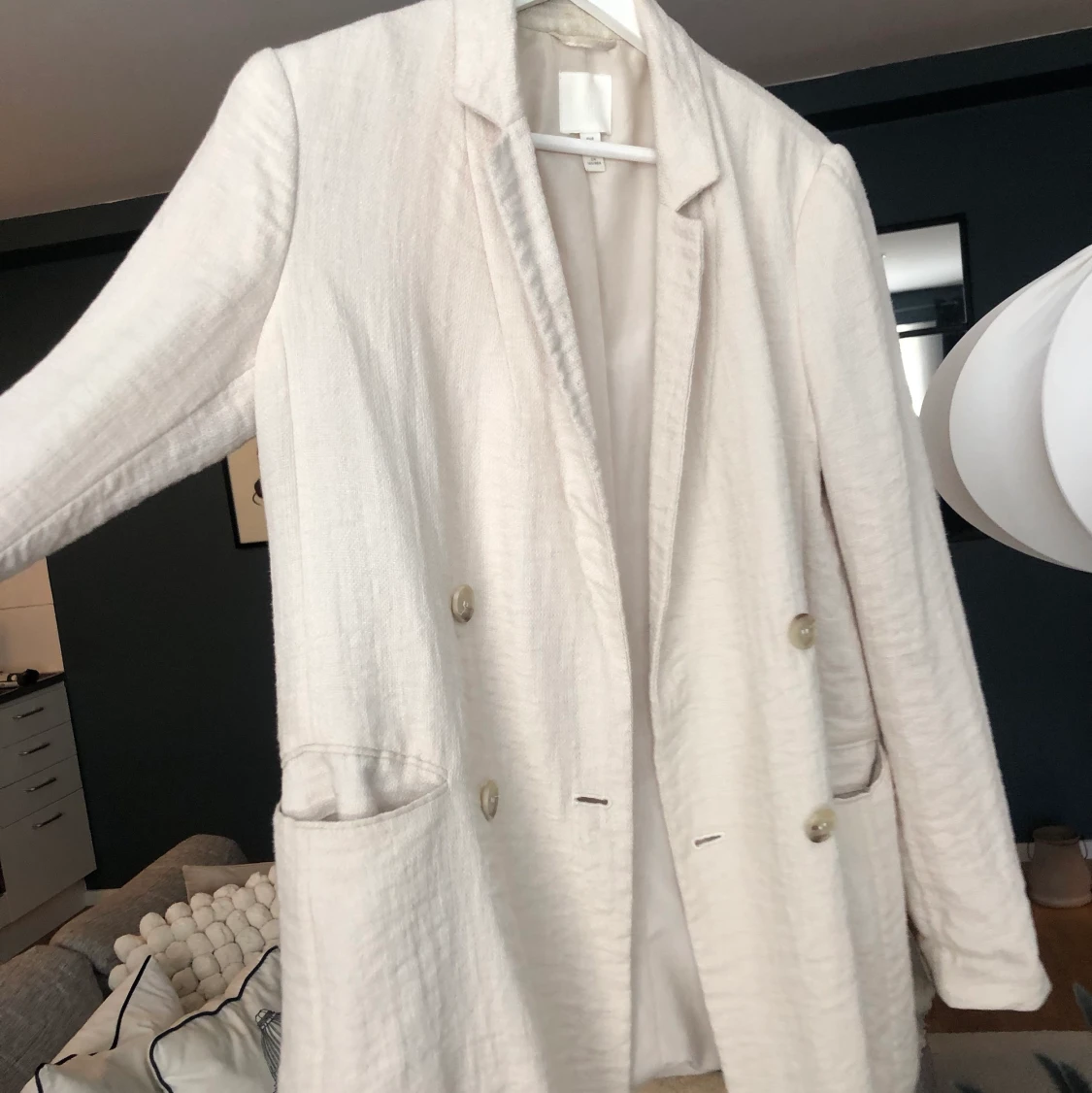 Cremefärgad blazer - 90