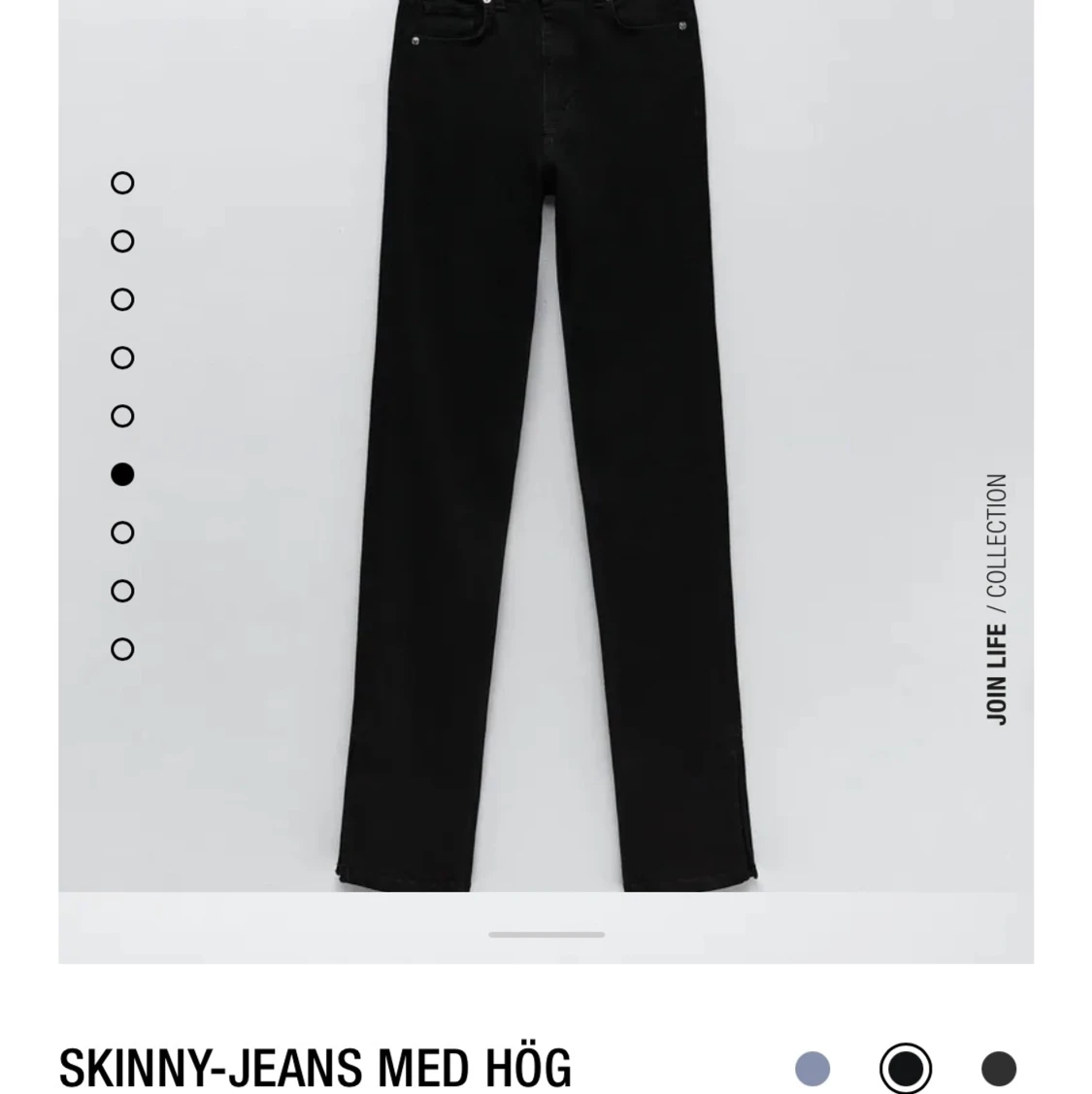 Skinny-jeans med hög midja split - 90