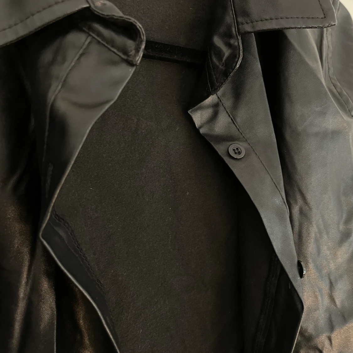 Skjorta skinnimitation SHEIN