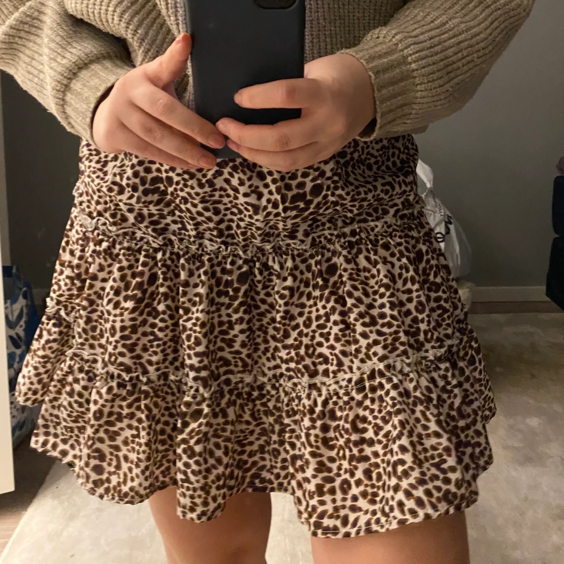 Leopard kjol