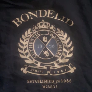 navy blå Sweatshirt  - En vintage sweatshirt i navyblå. Haft länge så ej second hand. Storleken är L men sitter lite som en pösigare M. Ger lite college vibes på motivet