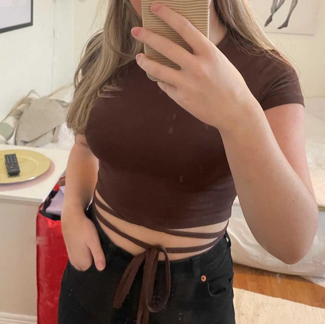 Brun fin topp från NELLY