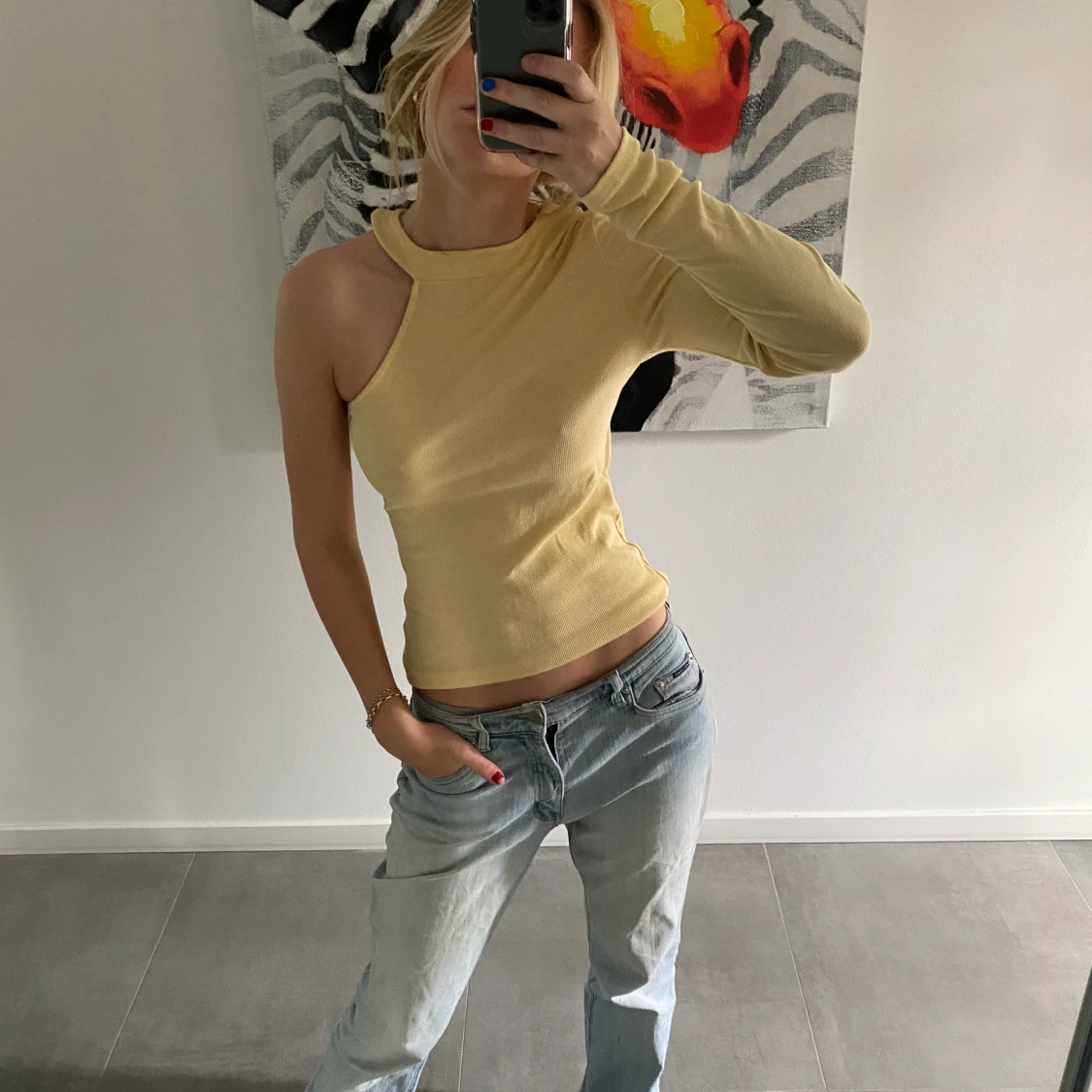 Gul fin tröja  - 90