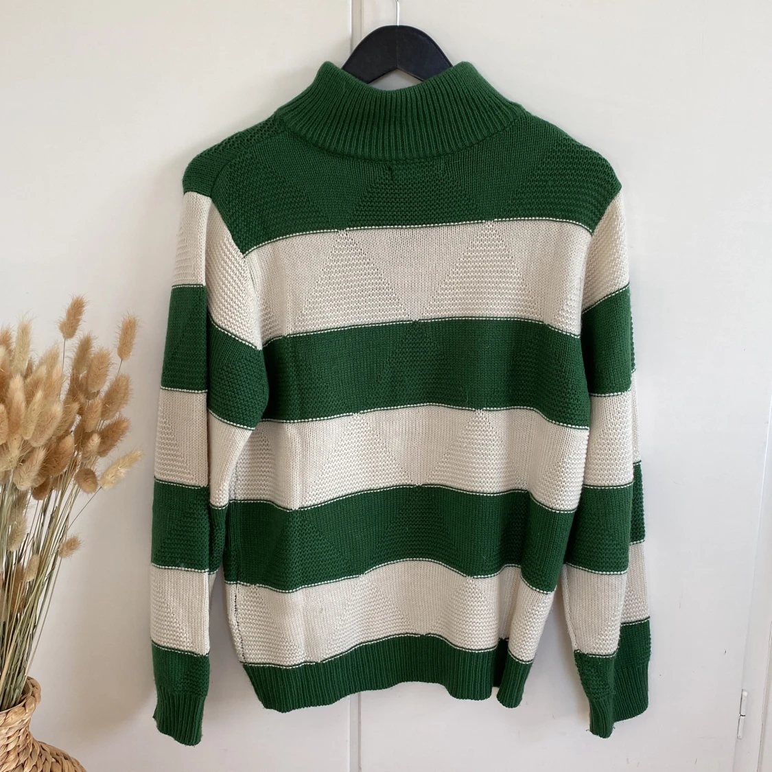 Stickad polo tröja  - 90