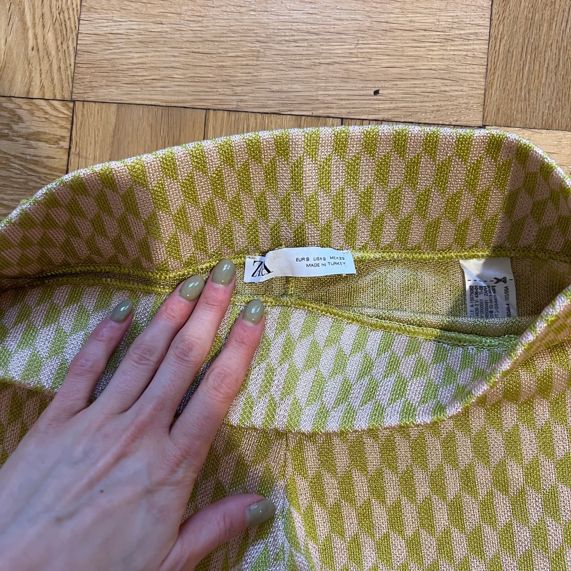 Pants Zara green pink size s - 91