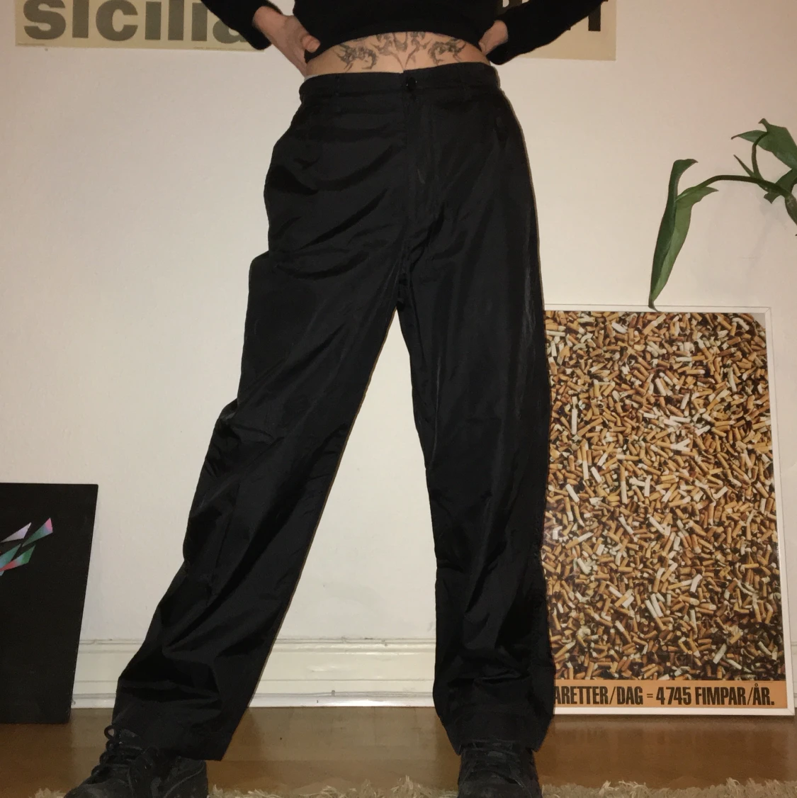 Kostymbyxor i sportigt material  - 90