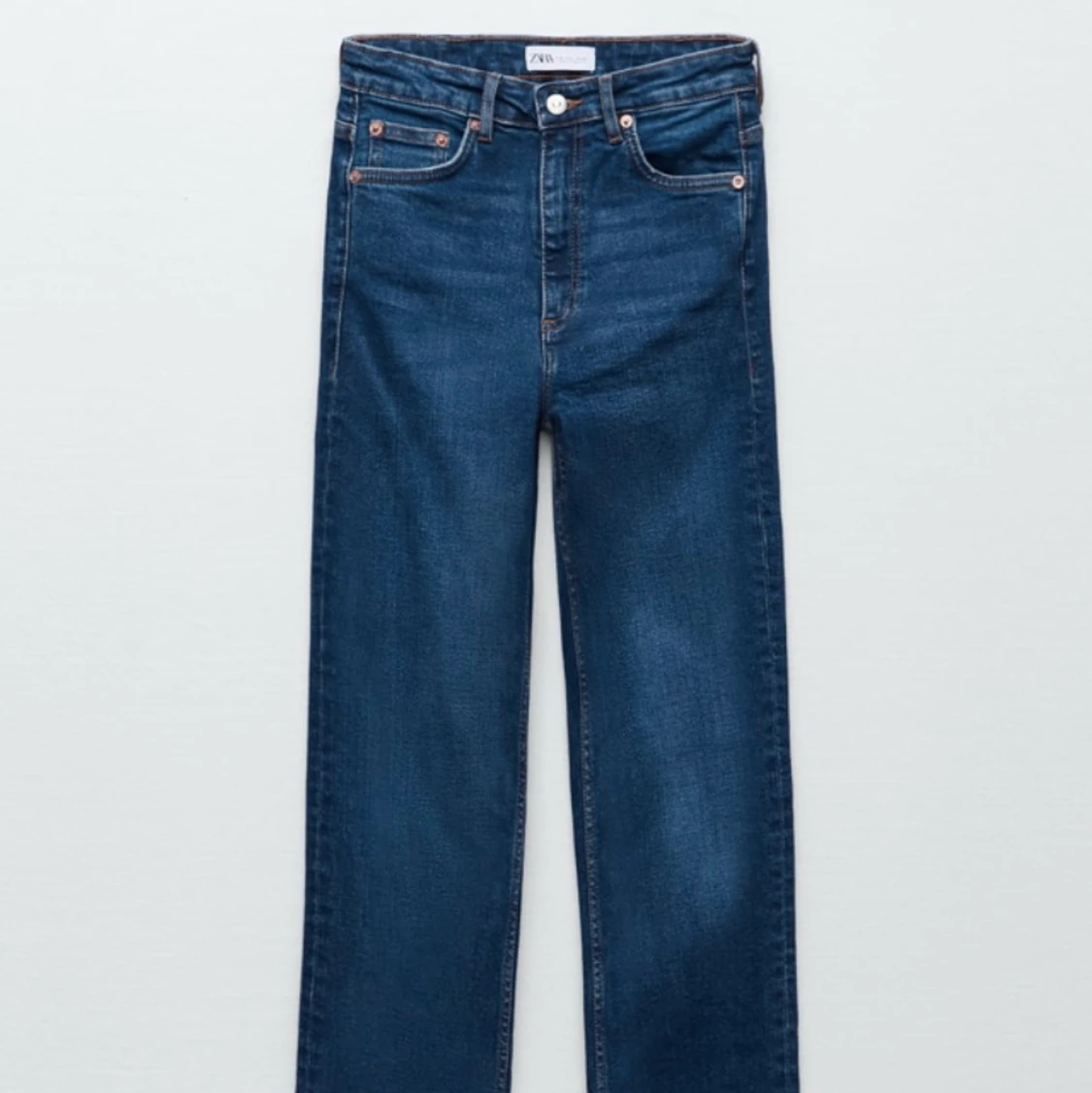 Lågmidjade zara jeans med slit - 91