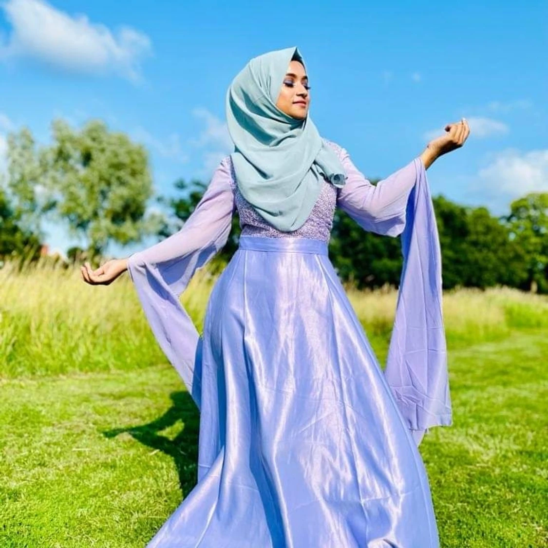 Long purple Dress - 91