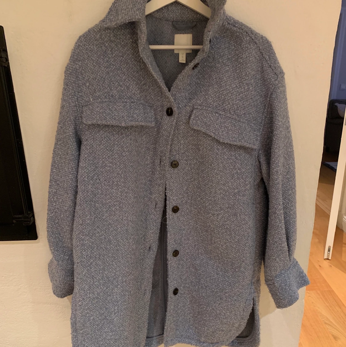 Oversized blå jacka