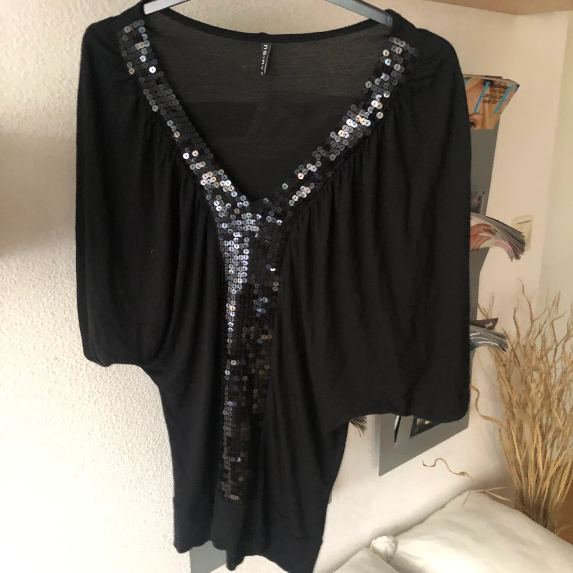 Svart blus/ topp stl S