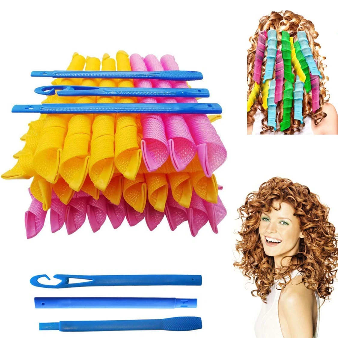 heatless hair curlers 