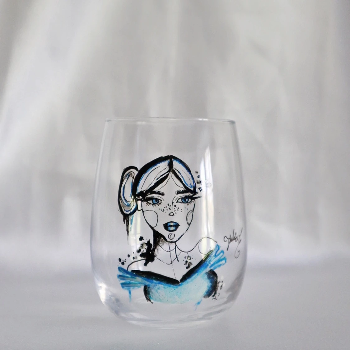 Handmålat glas