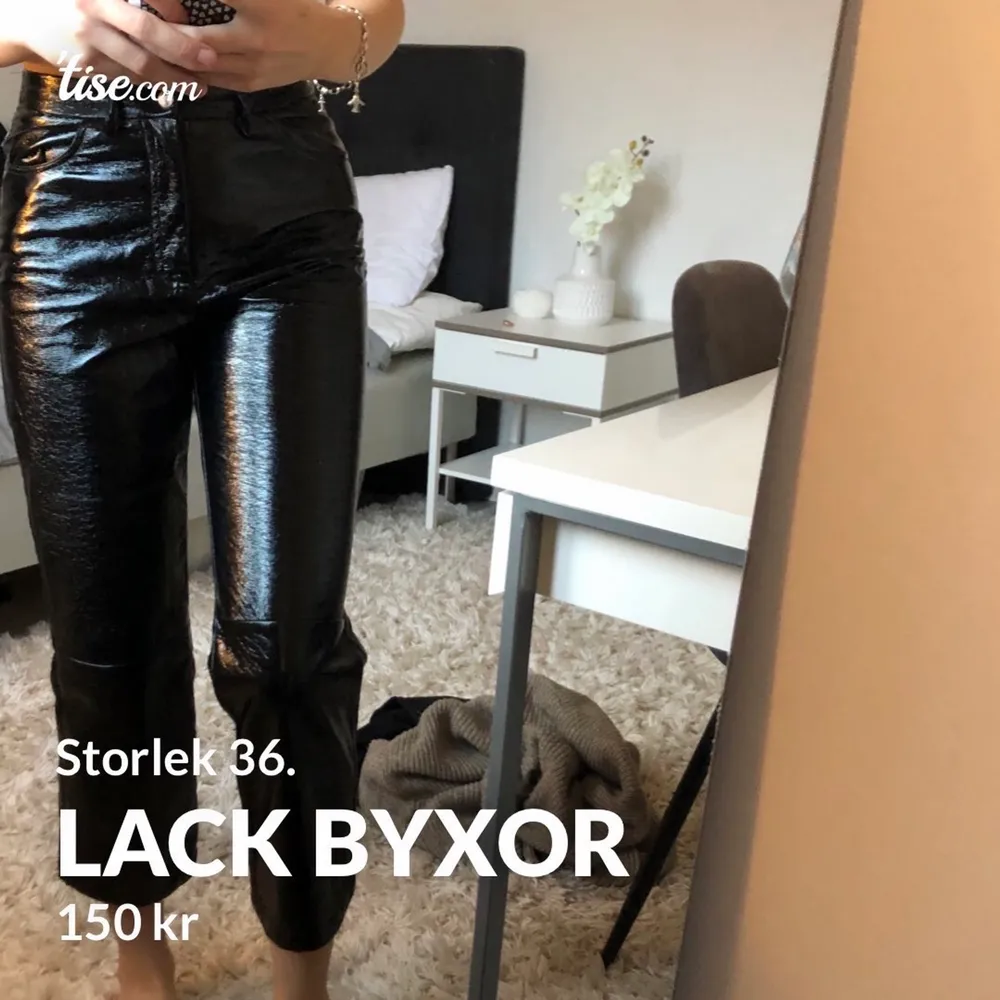 Lackbyxor från nakd, storlek 36. Jeans & Byxor.
