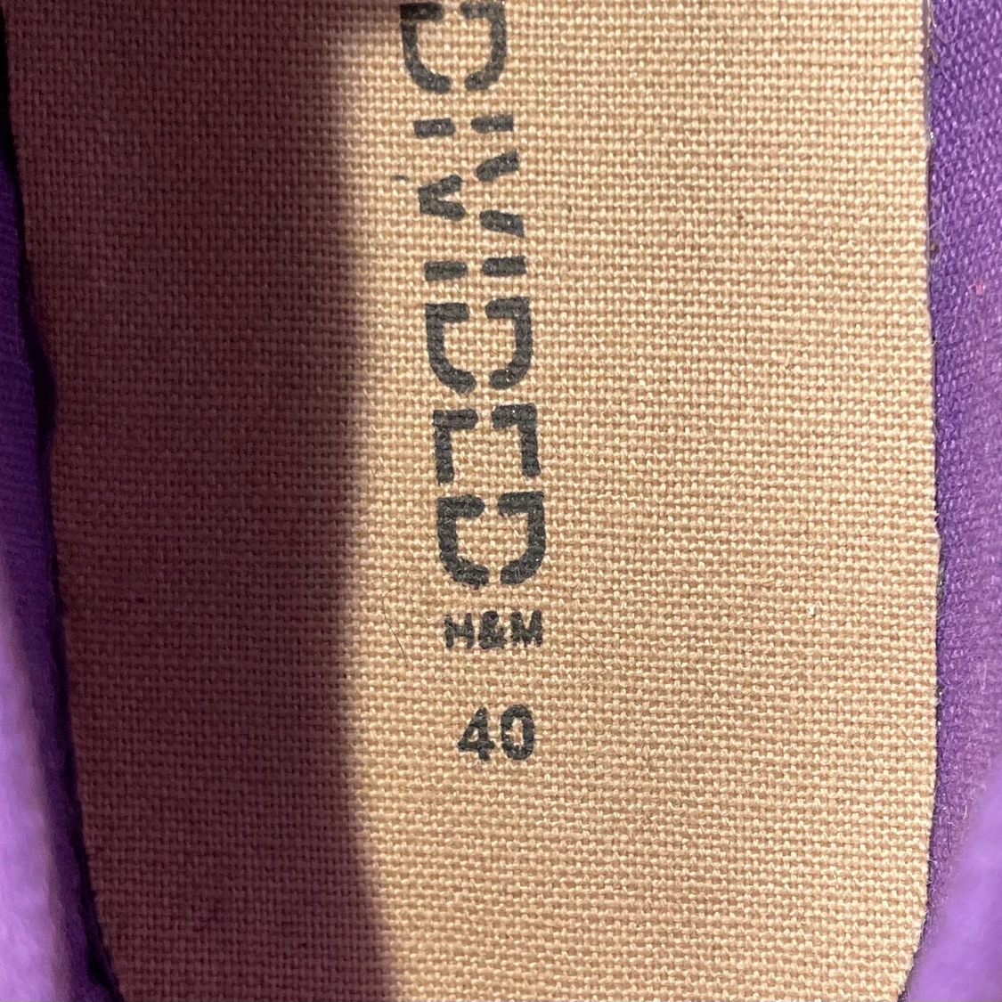 Assnygga lila Divided-skor med hög sula! - 91