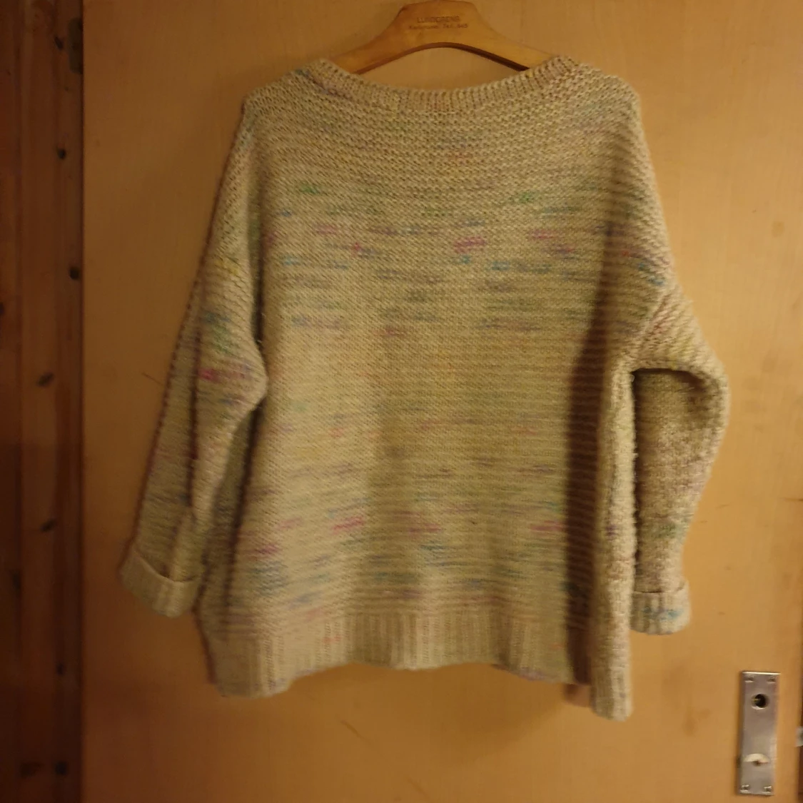 Härlig stickad tröja over size - 90