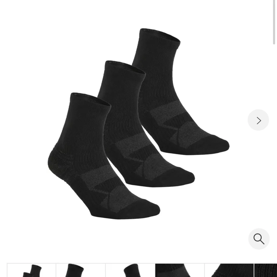 Träningsstrumpor Svarta - 3 par - 91