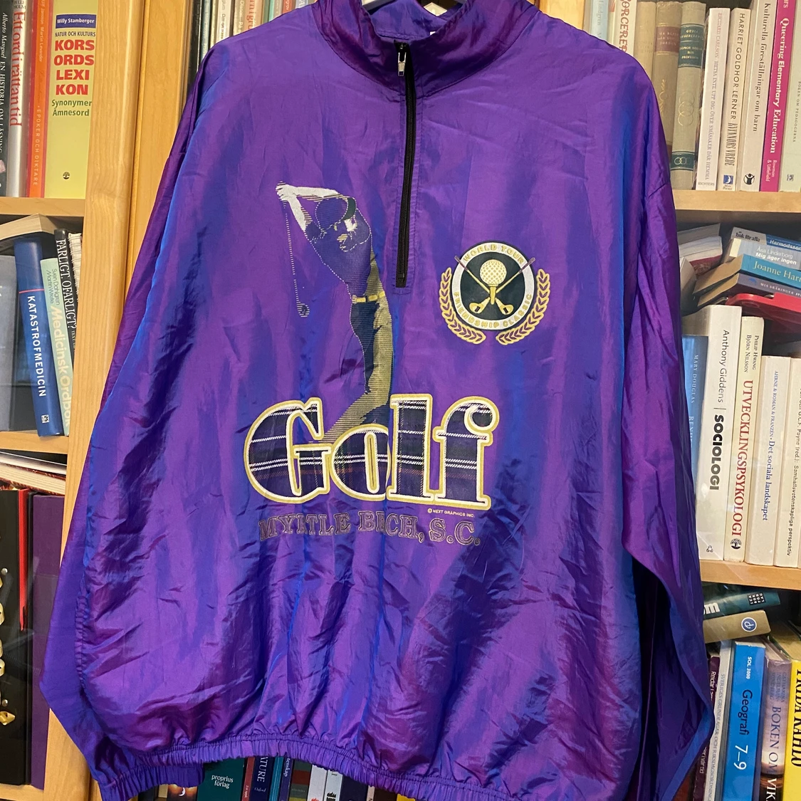 Vintage glansig windbreaker