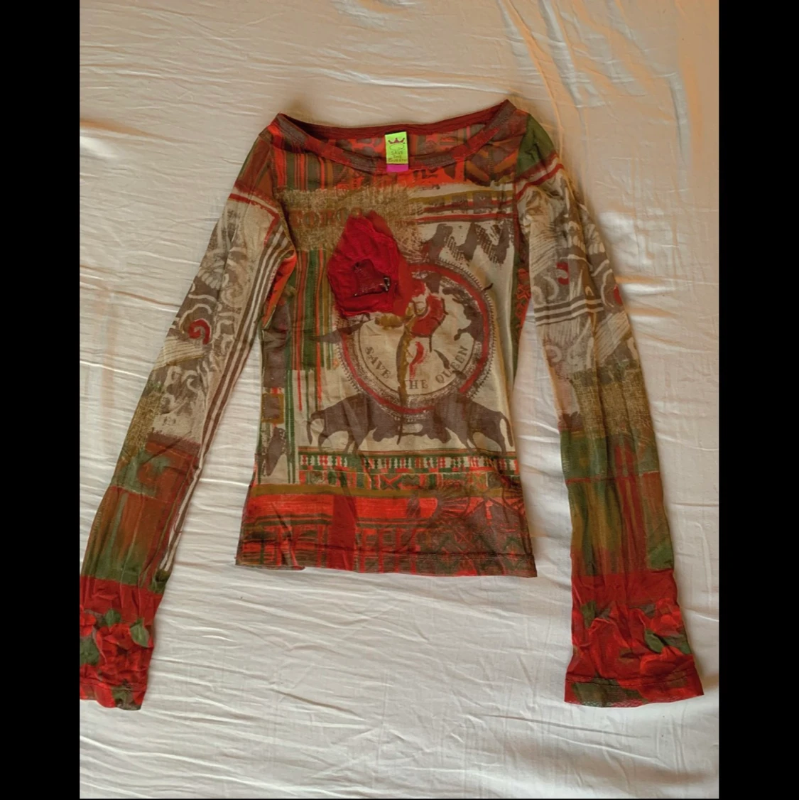 Mesh top mönstrad  - 91