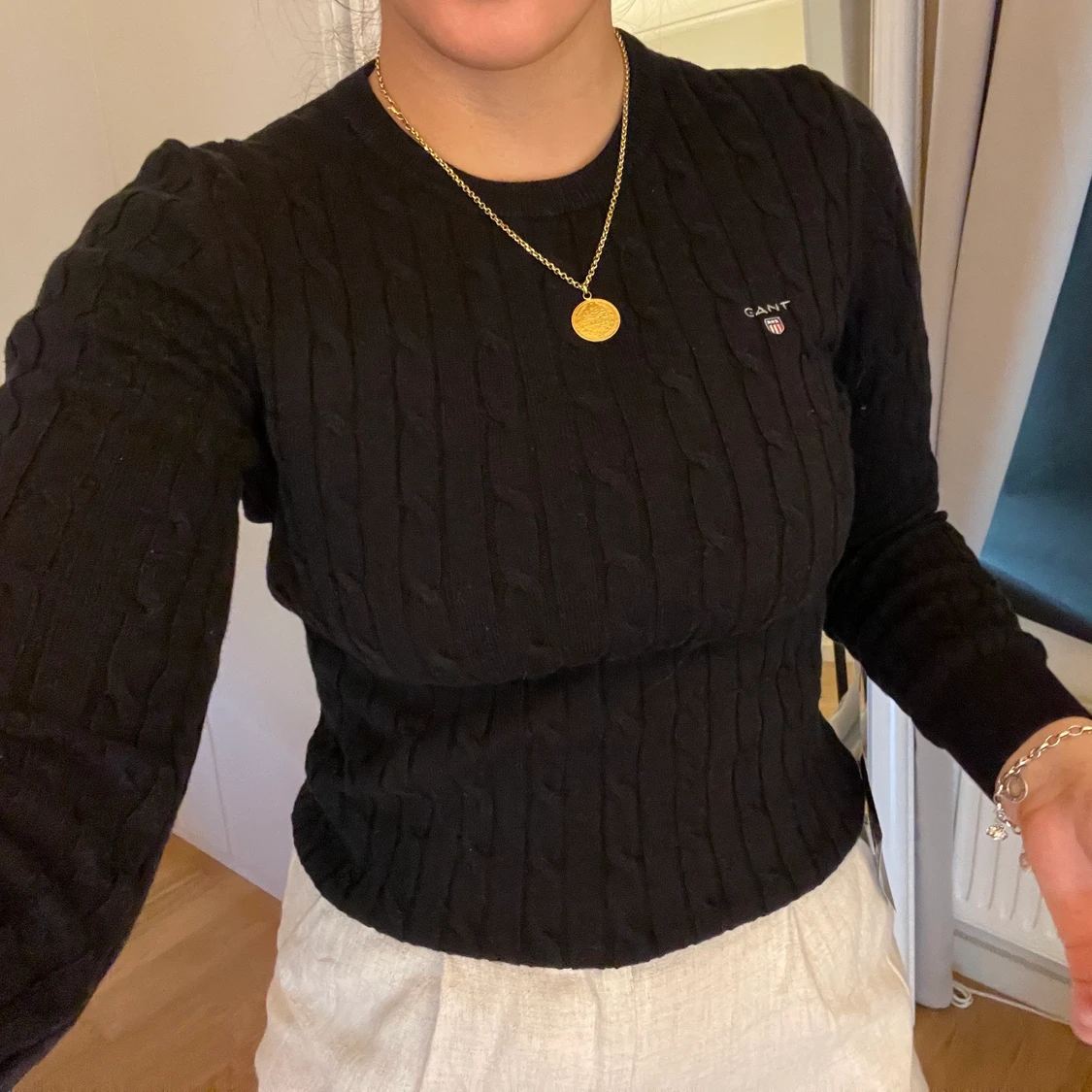 GANT kabelstickad tröja - 90