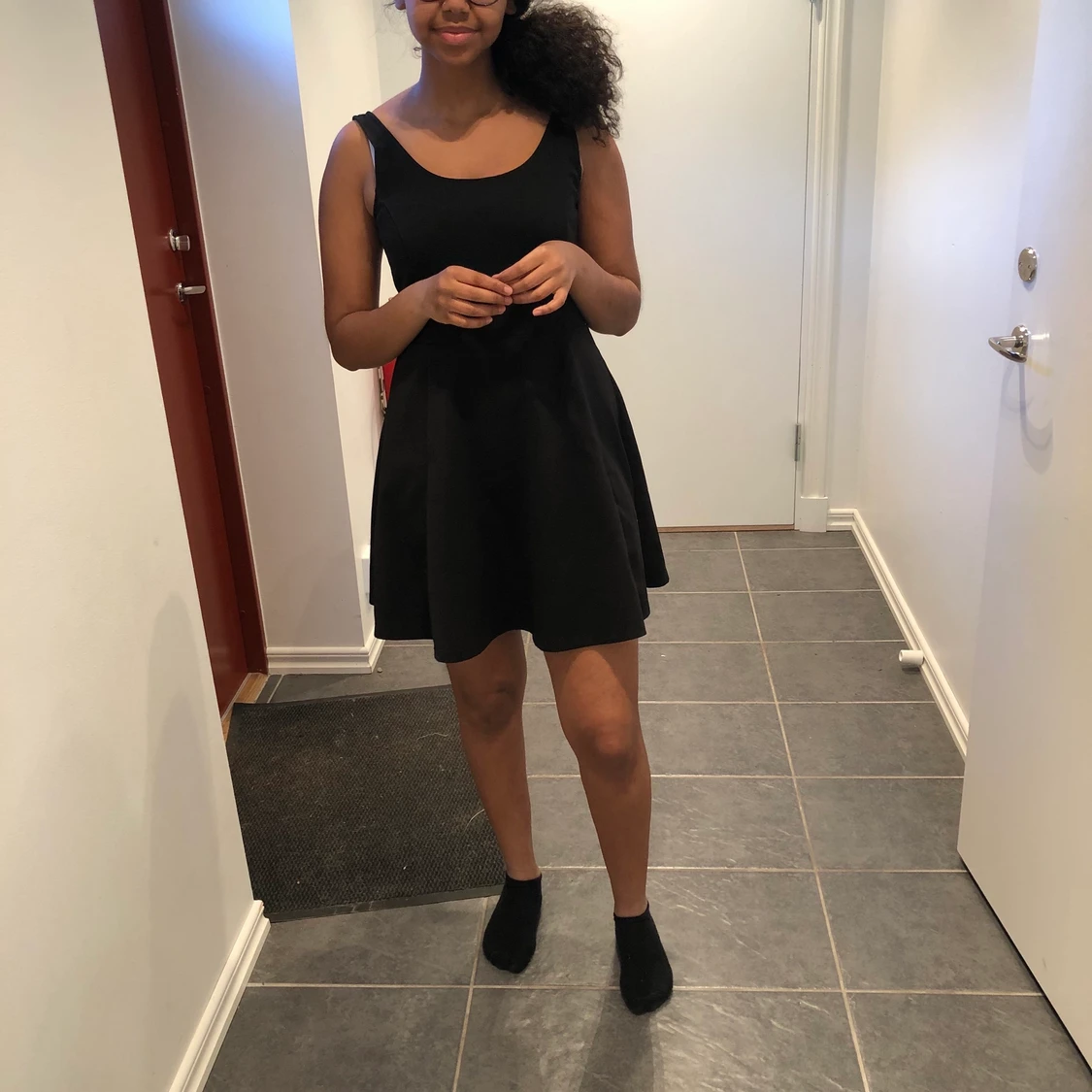 Svart basic klänning från H&M