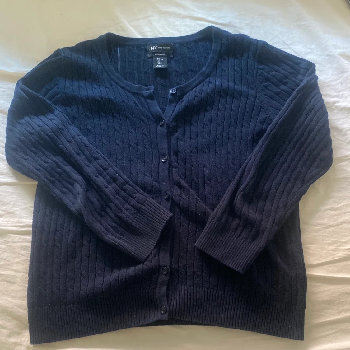 S mörkblå kofta - 90