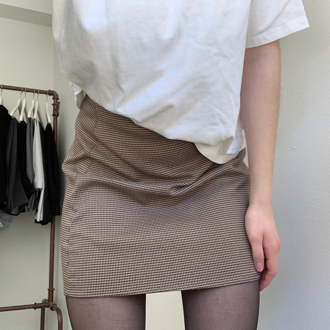 Missguided kjol hundtandsmönstrad  - 90