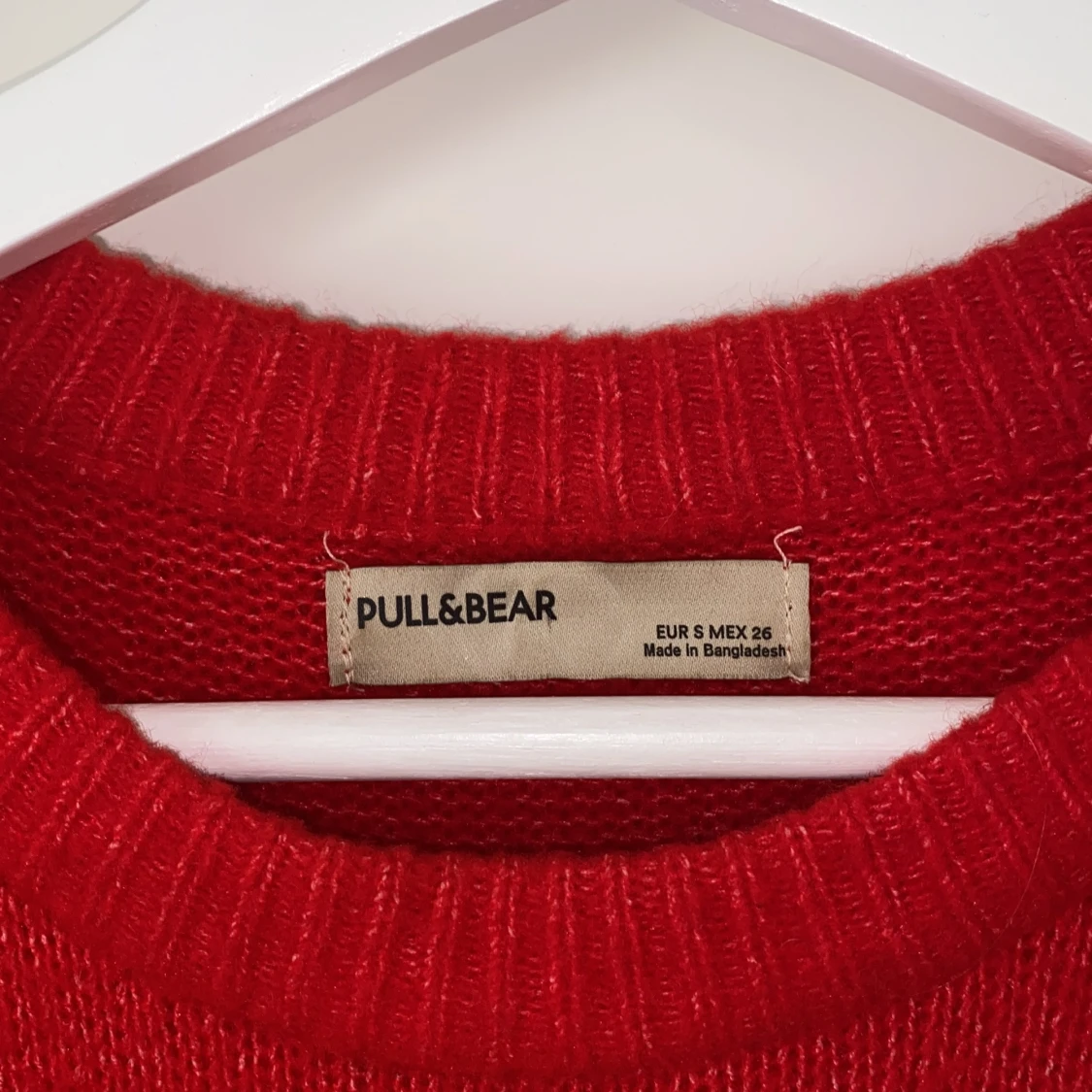 Röd stickad tröja från Pull&Bear - 91