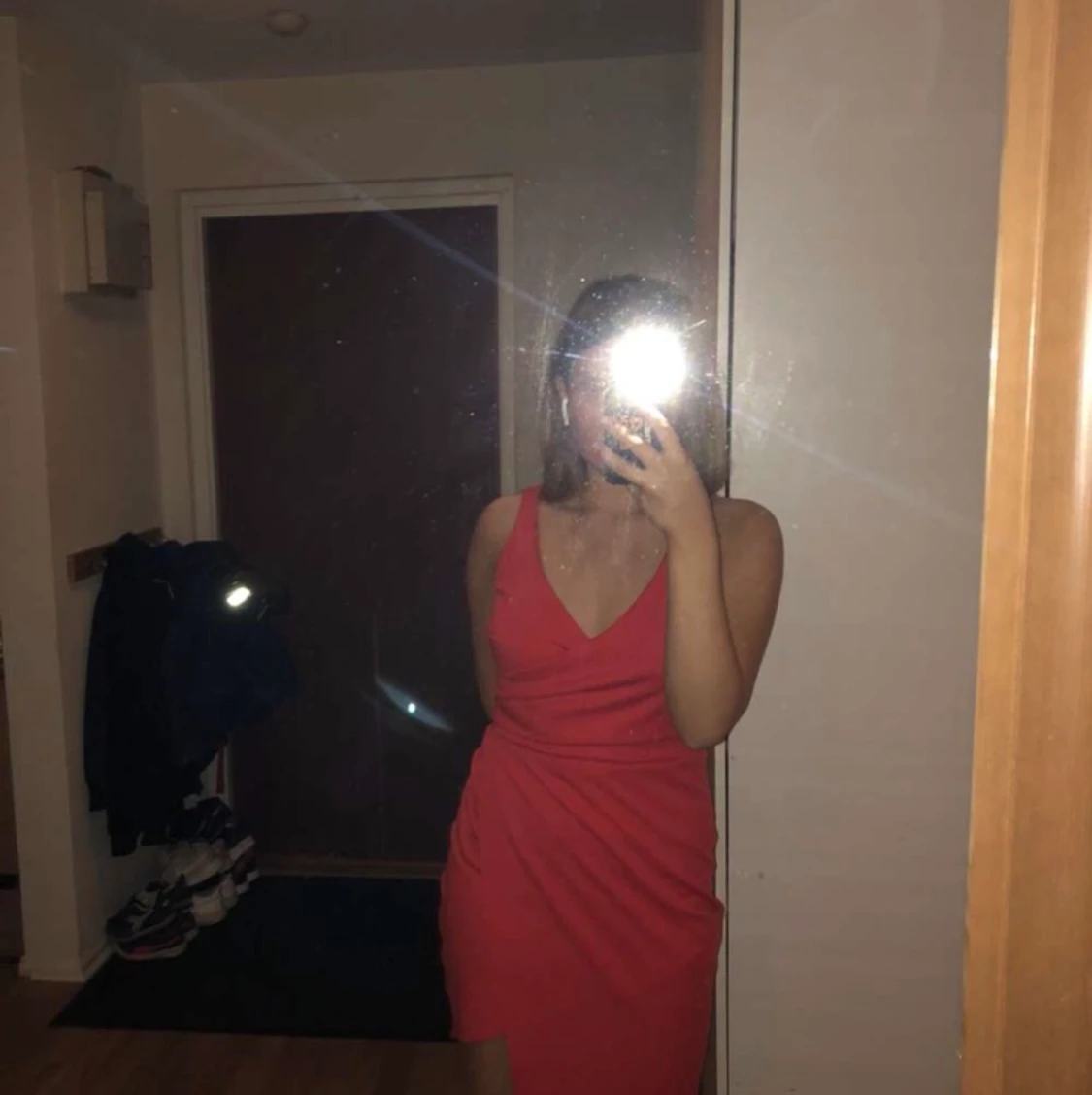 Röd klänning  - 90