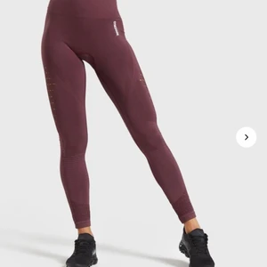GYMSHARK energy+ seamless leggings  - Säljer dessa tights från Gymshark, använt 1-2 gånger så de är som nya i kvalitén! Storlek M i färgen ”Berry Red”. (Nypris är 549 kr - säljer för 250 kr) Köparen står för frakten ☺️