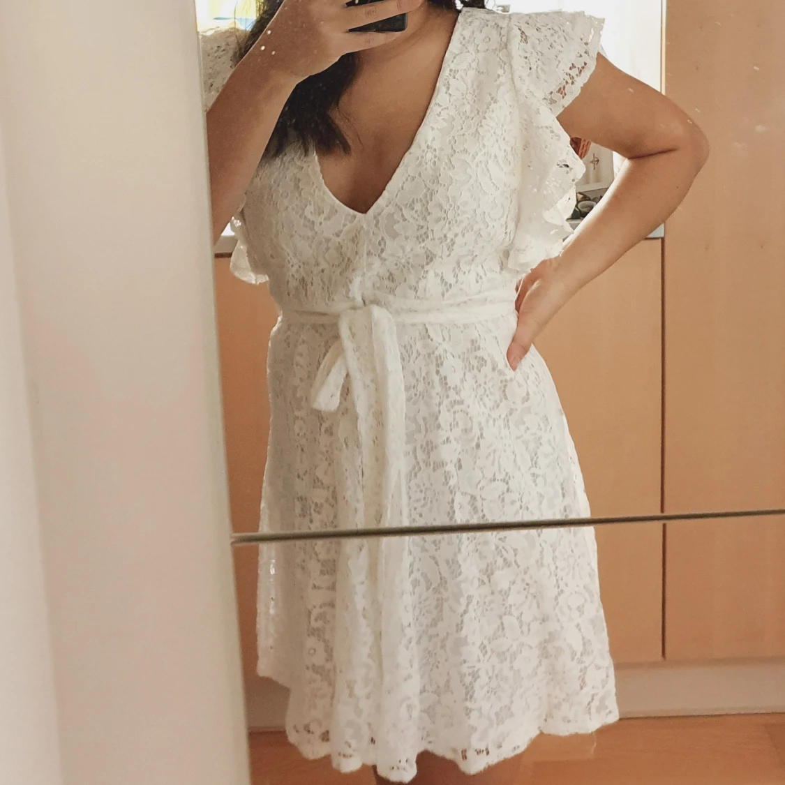 Vit klänning perfekt till studenten