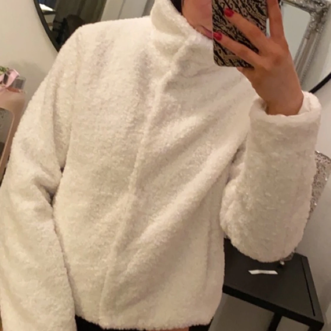 Tunn fluffig jacka - 91