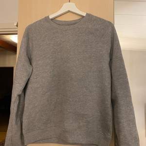 Säljer en grå snygg sweatshirt. Den är aldrig använd!💜 Storlek: XS.😊
