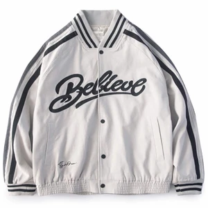 White Baseball Jacket - Brand new! DM before buying! 