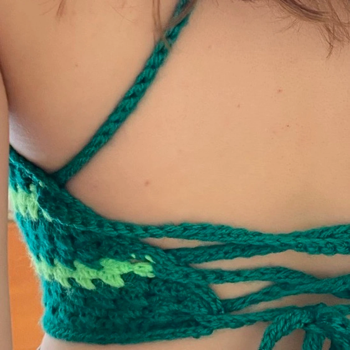 Virkad grön topp - 91