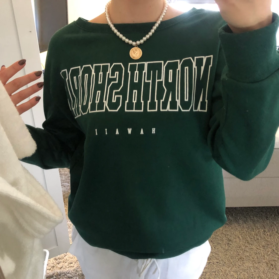 En grön jättefin tröja!!! Storlek s  - 90