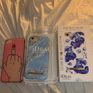 Ideal of Sweden skal - iPhone skal från ideal of Sweden . Passar 6S/6/7/8. Använda men bra skick. Skal från ideal of Sweden- 50kr/styck. ENDAST BLOMMIGA SKALET KVAR