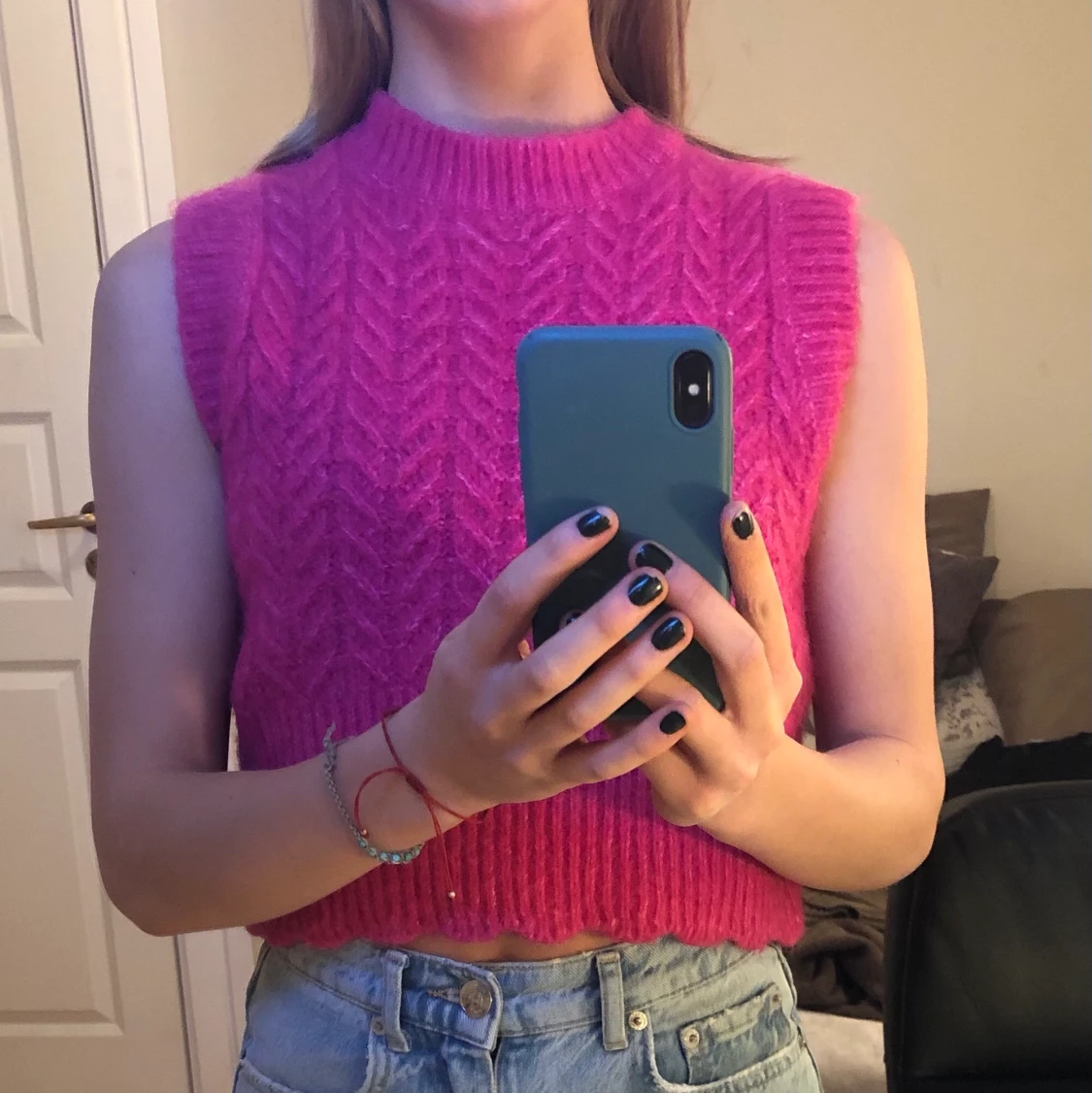 Zara stickad väst - 90