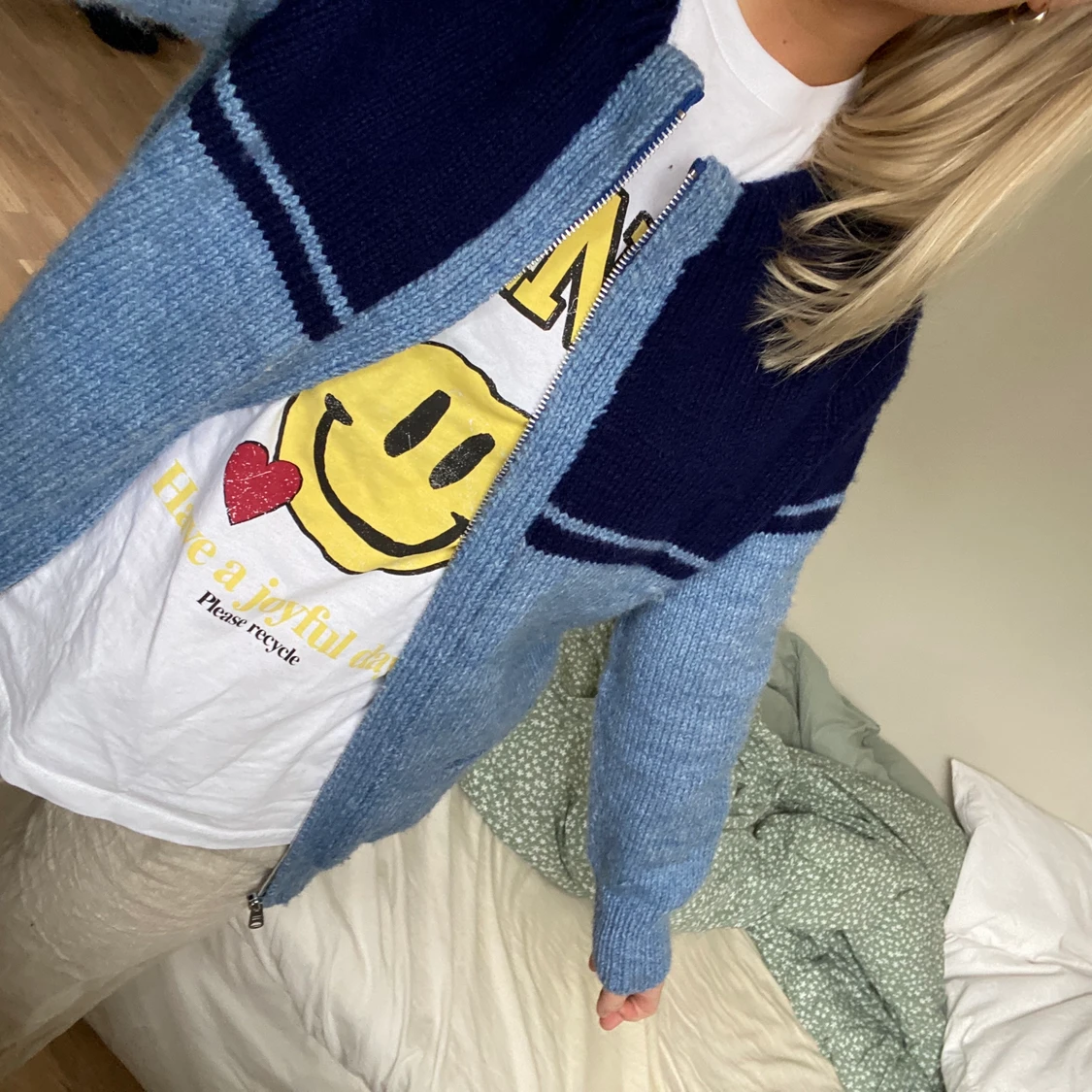 Unik stickad kofta - 91