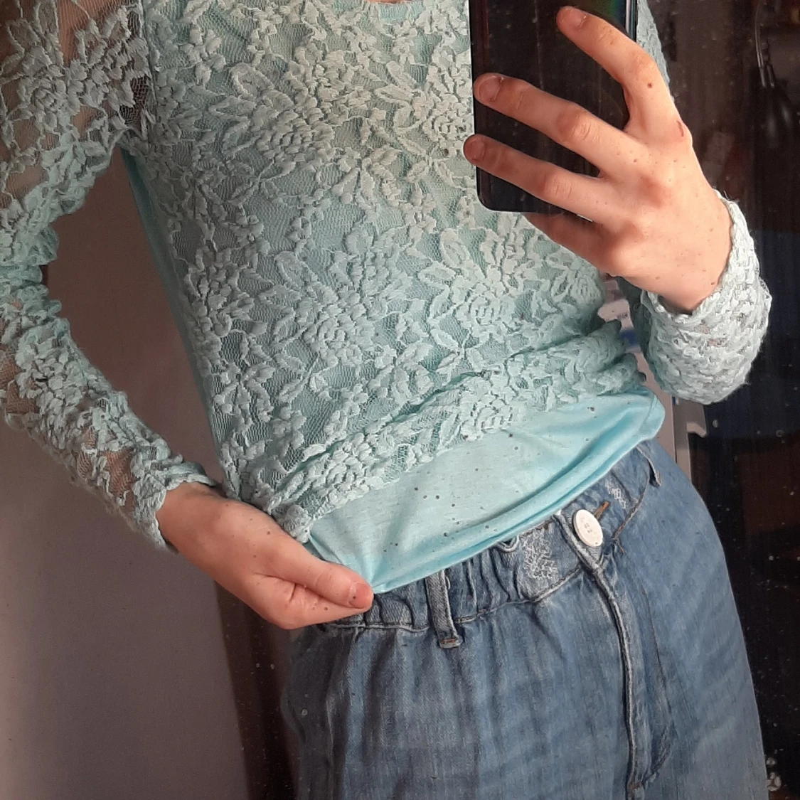 Blå Spetströja cubus - 91