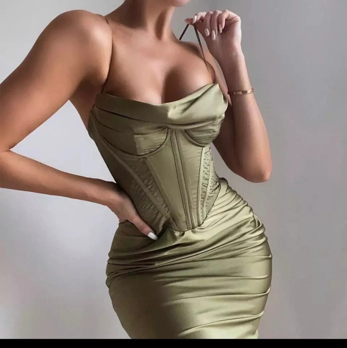 Mint grön korsett klänning 🌵