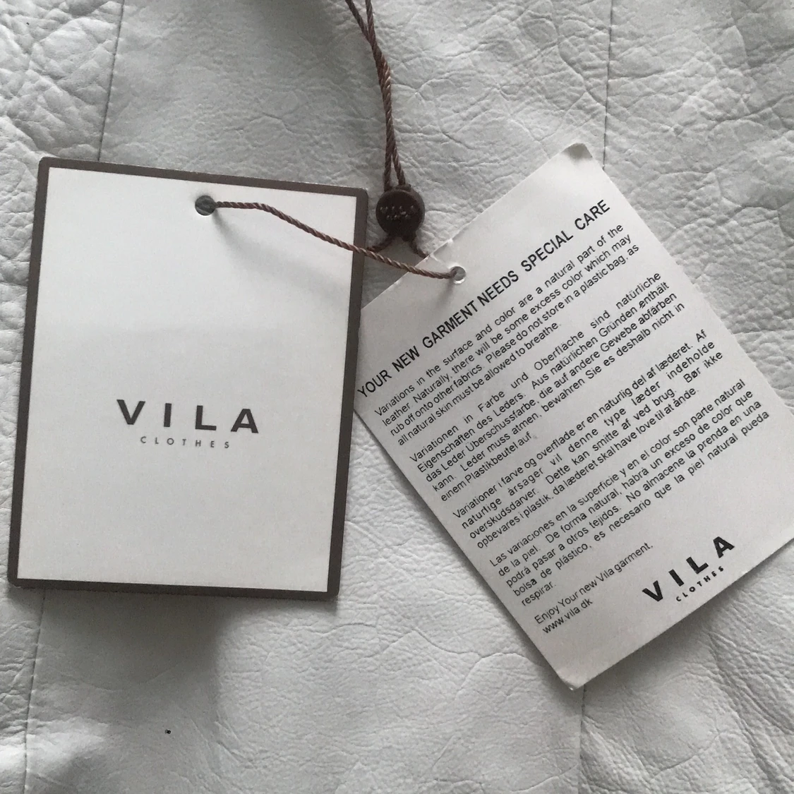 Pongo Leather skirt C white  - 90