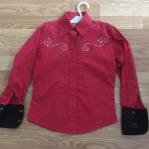 Western skjorta från USA - Importerad skjorta från USA förlängd i ärmarna. Strl S men snarare Xs/XXS