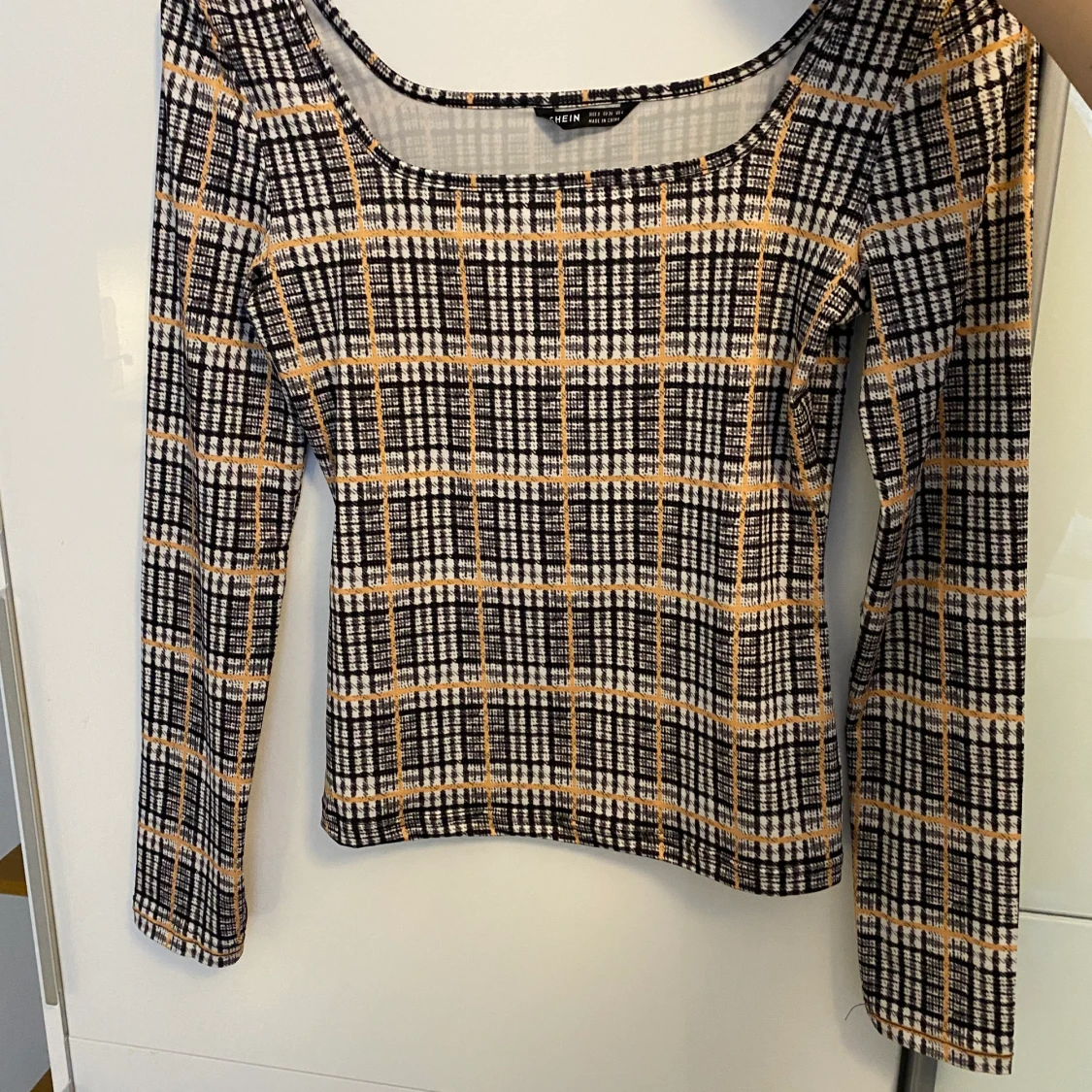 Rutig tröja/topp - 90