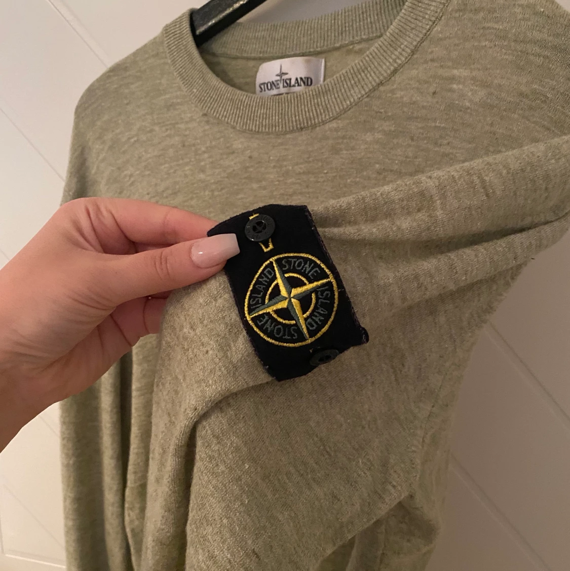 Fin grön Stone Island tröja!