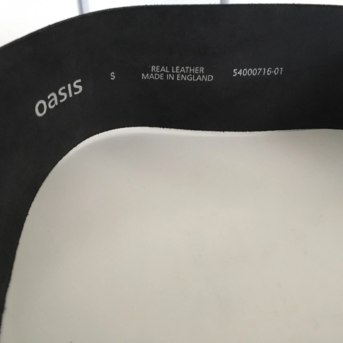 Oasis läder bälte made in England  - 90
