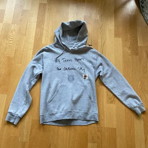 Brockhampton hoodie med broderad design - Grå brockhampton hoodie från 2019 med snygg broderad design på framsidan. Tröjan är storlek S men lite oversize och kan även passa en M. Knappt använd och mycket bra skick