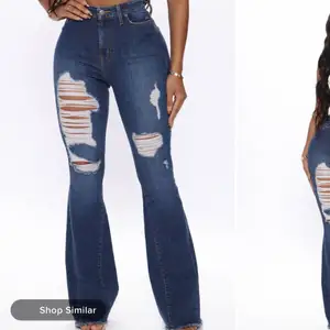 Har två st par jeans helt nya ena är bara testad. Kom privat för fler bilder. Har en strl s och m. 350kr/st. Köparen står för frakt