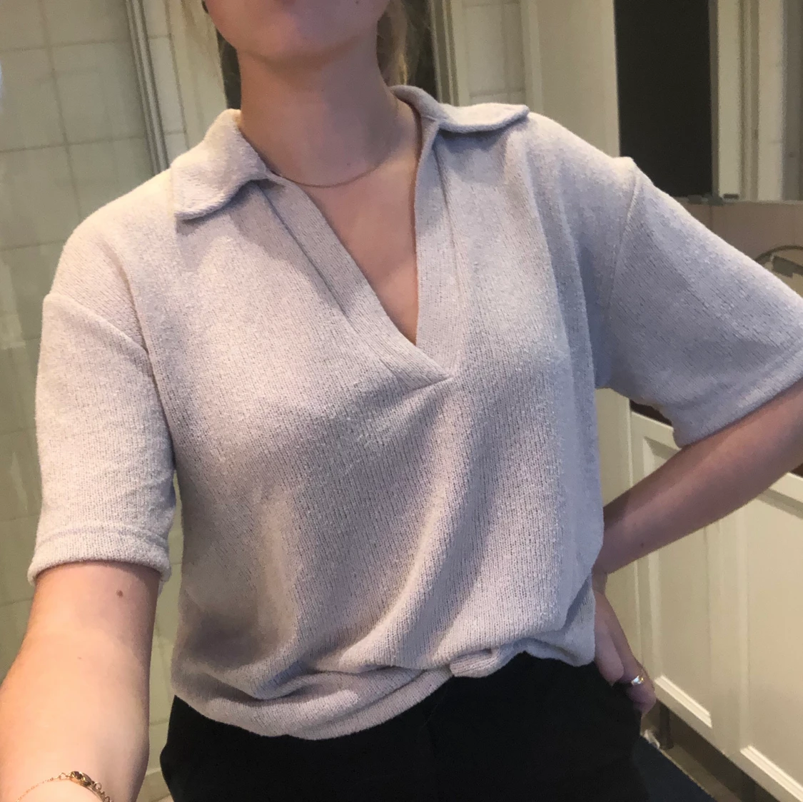 Tröja med krage h&m - 90