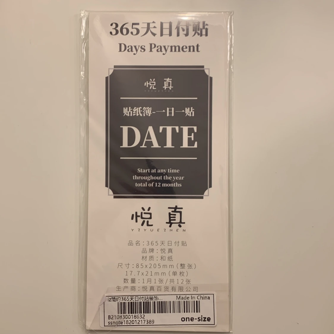 Datum klistermärken