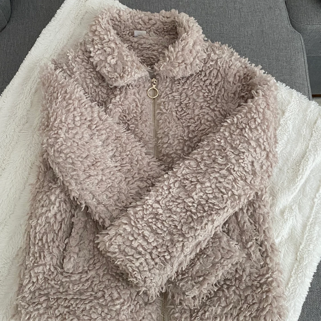 En fluffig jacka